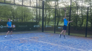 De padeljeugd van De Merletten won de partij tegen Maliskamp.